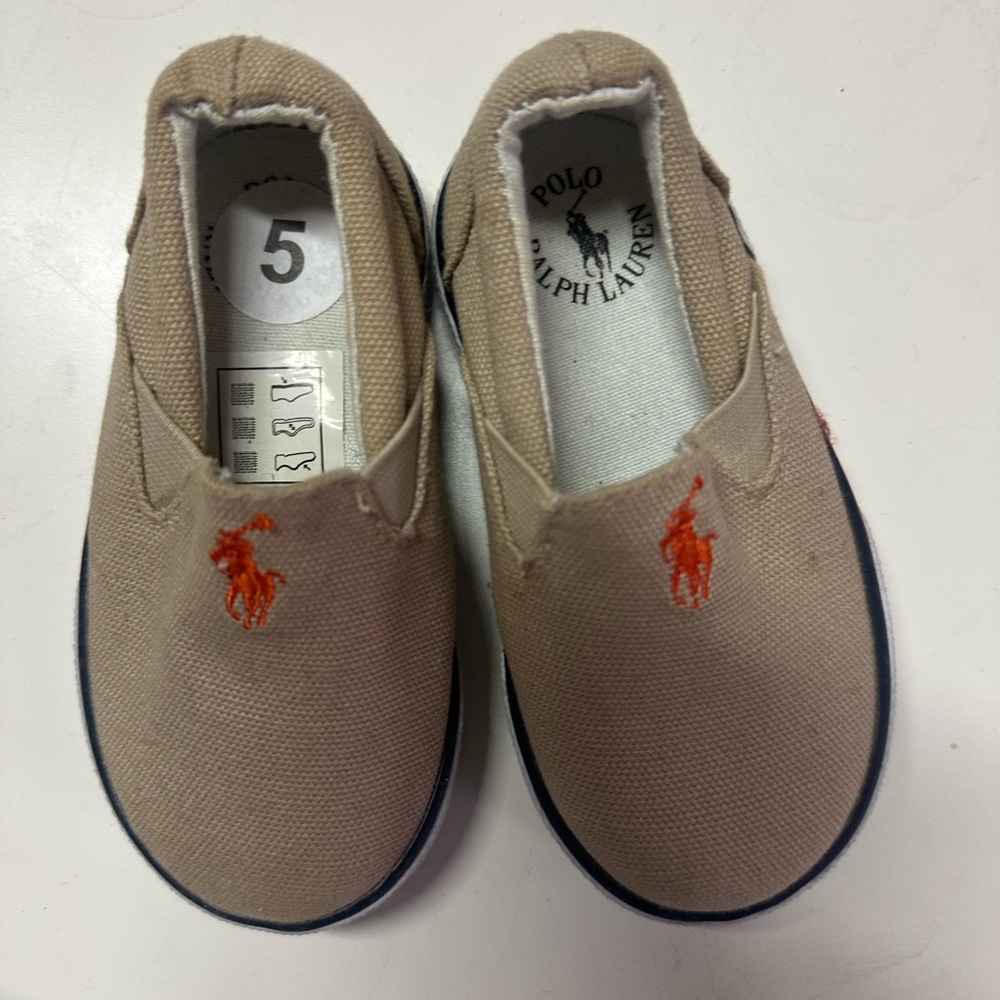 Polo Ralph Lauren Mansheim Slip On Canvas Shoes Little Boys Preppy